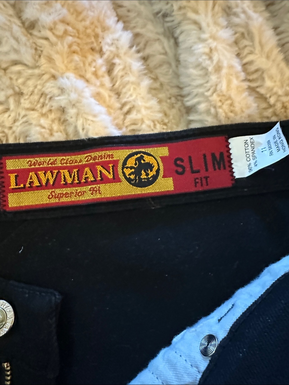 Lawman Button Detail Slim Fit Women’s Jeans - Black Slim Fit 11